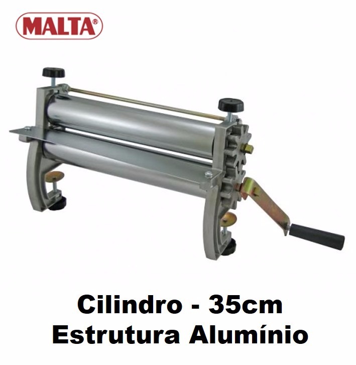 Cilindro Massa Engrenagem Aluminio 28cm Ref.912 Malta